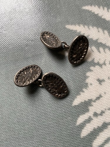 Antique sterling silver cuff - antique,