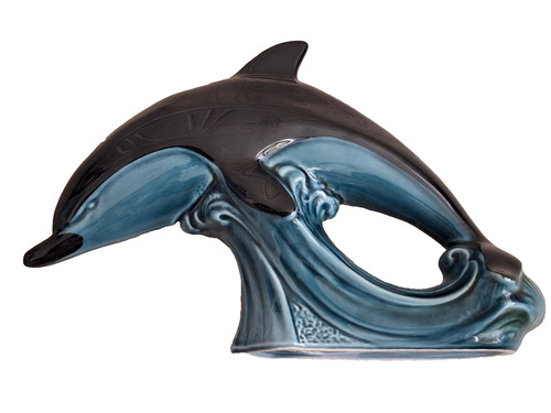 Poole pottery dolphin figurine - poole,