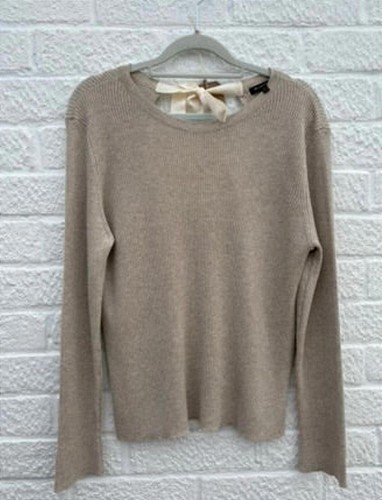 Massimo dutti beige rib - beige,
