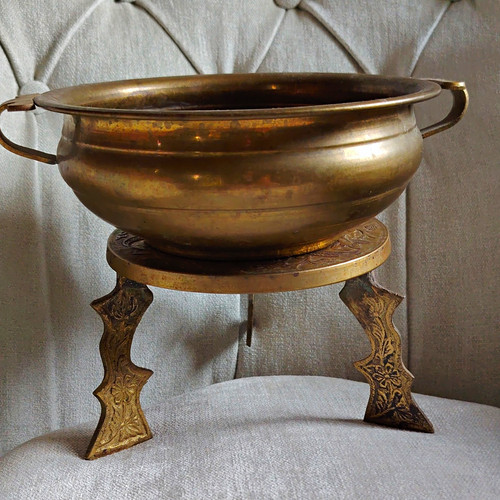 Antique brass floral - antique, victorian