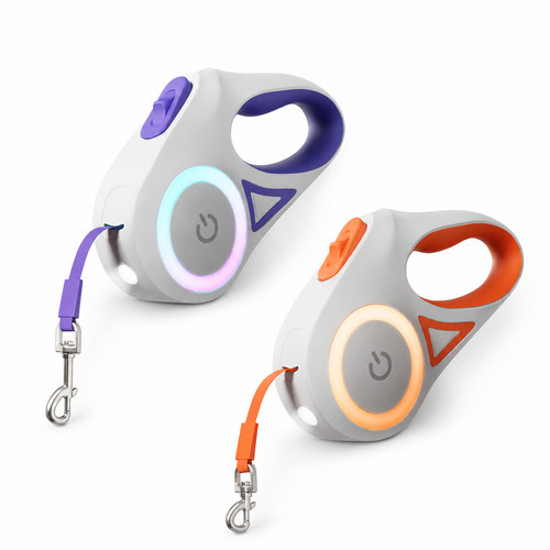 Retractable dog leash - dog, with