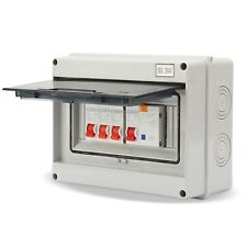 3 Way Consumer Unit Circuit Breaker Panel, IP65 Protection Plastic Leakage Fuse