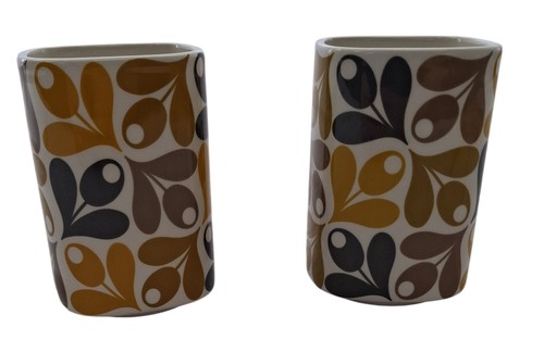 Orla kiely ceramic mugs set - kiely,