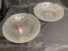 2 Sklo Union Glass Bowl Asteroid Bubble Pavel Panek Czech 1960s (20cm wide)