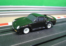 Vintage Tomy Aurora AFX HO 1:64 Slot Car 1987 Black Porsche 959 (tested)