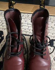 Martens cherry red - martens, leather
