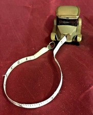 Antique Figural German Tin Plate Car Tape Measure Sewing Notion Collectable