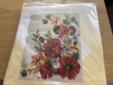 cross stitch kit poppies and other flowers