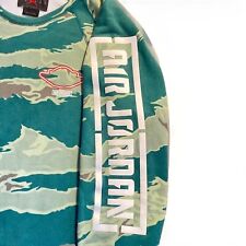Nike Air Jordan Crew Neck Sweater Jumper Army Green Camo L Not supreme Palace