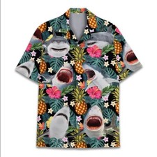 Tropical Shark Hawaiian Shirt