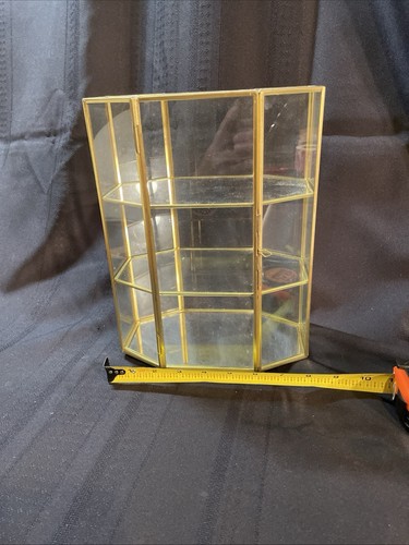 Vintage metal glass - metal,, glass,