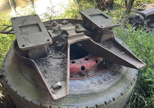 Vintage cast fifth wheel - cast,