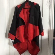 Assassin's Creed Hooded Cosplay Jacket Reversible Costume Red/Black 