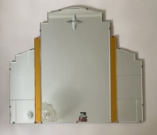 High Art Deco Original 1920s/1930s Wall Or Overmantle Mirror