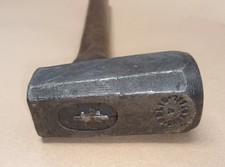 Vintage 3lb Bladesmiths Dog Head Metal Working Blacksmiths Hammer Cutler