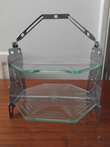 Beautiful art deco glass cake - deco,