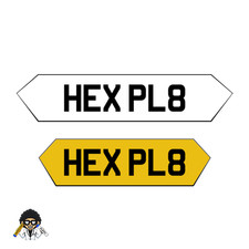 Premium HEX Number Plates | 2D