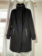 ladies Wallis black coat size