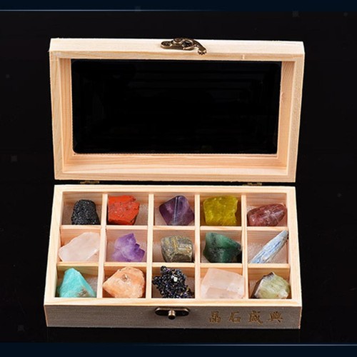 15pcs natural rock - &, mineral