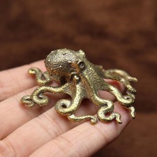 1X Brass Octopus Sculpture