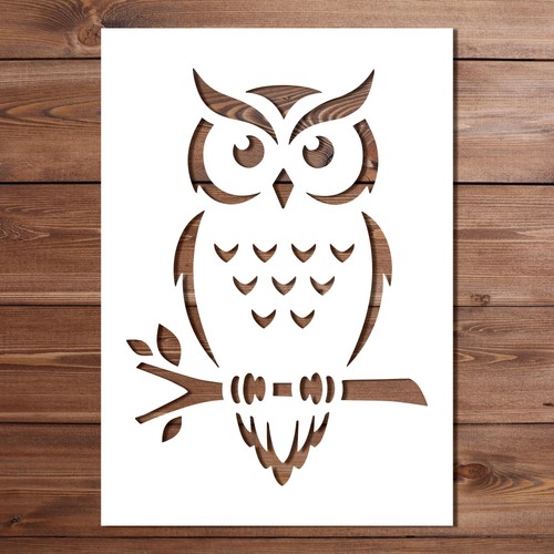 Owl stencil for wood signs - for,