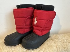 Ralph Lauren Red Kids Snow Boots UK 13 RRP £83