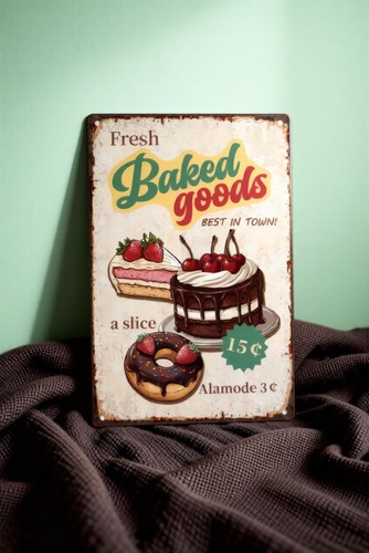 Fresh baked goods metal tin - fresh,