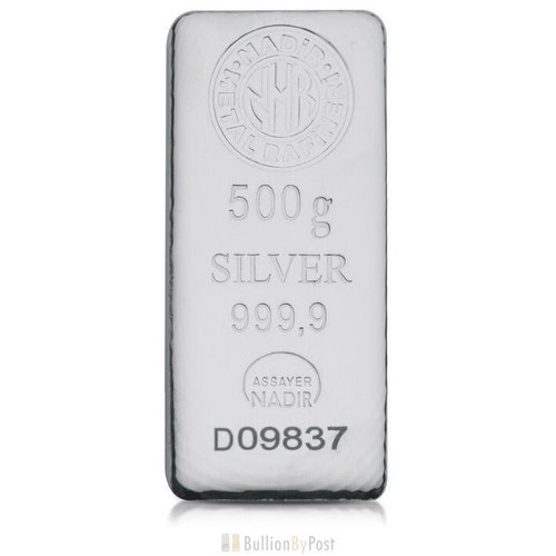 Nadir 500 gram silver - silver, bar