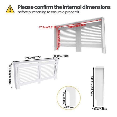 100 92cm high radiator - 100/92cm,