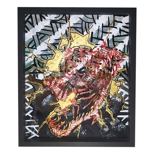Abstract contemporary tiger - abstract,