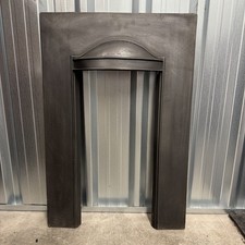 Small Restored Original Antique Cast Iron Fireplace Insert / Surround