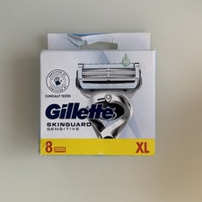 Gillette Skinguard Sensitive Razor Blades 8 XL Pack Genuine Refills BRAND NEW 