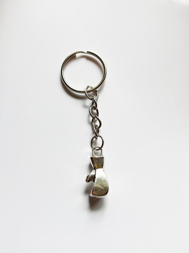 Boxing glove silver keyring - boxing,