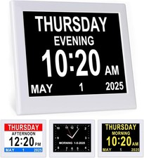 Ycoo [newest Version] Dementia Clock,8 Inches Calendar Date Loss Day RRP £37