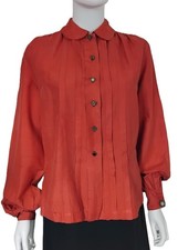 Vintage 40s Rust Red Pleated