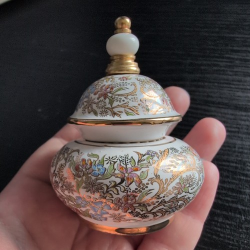 Vintage greek perfume lidded - vintage,