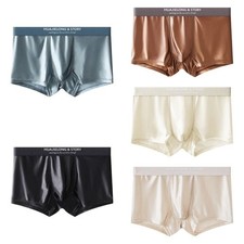 Thin Satin Silk Boxer Briefs