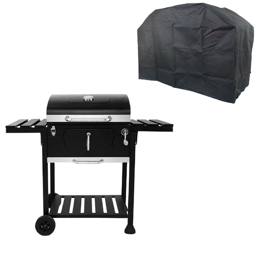 Charcoal bbq grill trolley - grill,