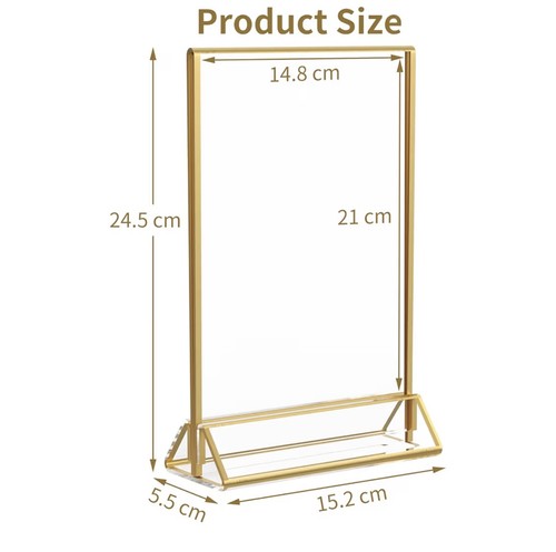 Gold pack acrylic clear - gold, 6