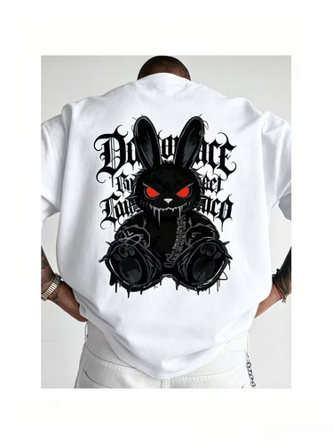 Men dark rabbit graphic - dark,