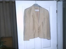 escada ladies silk suit dark cream size 42   uk   14
