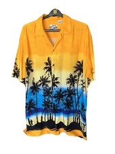 Pineapple Connection - XL - Vintage Hawaiian Shirt Palm Tree Surf  Men's
