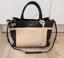 Zadig & Voltaire Candide Beige & Black Large Leather Tote Bag RRP £597