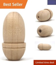 Natural Wood Acorn Cord Pull