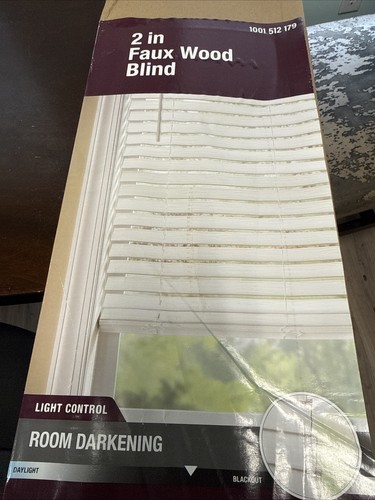 Faux wood blind new - wood,