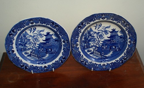 Burleighware blue lot - burleighware, two