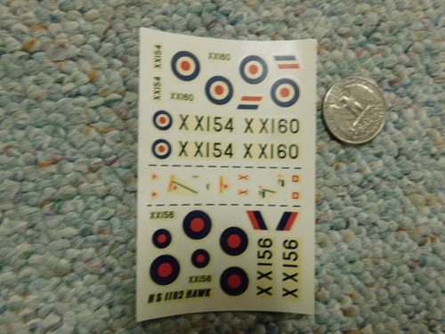 Airfix decals hs hawker - airfix, 1/72