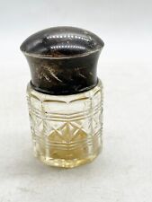 ANTIQUE SOLID SILVER TOP WITH STOPPER SMELLING SALT BOTTLE POT