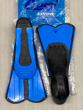 Cressi Light Swim Fins, Swimming Snorkelling, Diving Training Blue 43/44 8.5/9.5