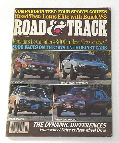 Road track feb 1978 - feb.,